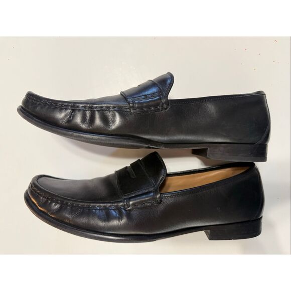 Cole Haan Men\'s Size 14 Slip On Loafers Black Leather Comfort Classic Preppy main image 5